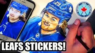Toronto Maple Leafs William Nylander Sticker Art Timelapse | Hockey Fan DIY Decal Speed Drawing!