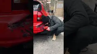 Восстановление бампера в домашних условиях #civicek #civic #ej9 #простомакс