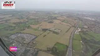 BEAUTIFUL VIEWS ENGLAND FROM THE SKY PLANE