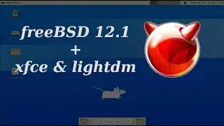 FreeBSD 12.1 + xfce + lightdm installation (with all steps in the first comment)