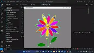 How to Make Flower In phyton language | Video by Muhammad Afzaal #flower #python #code #flower