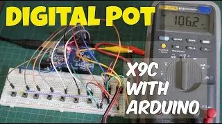 Digital Potentiometer Control Using Arduino - X9C103