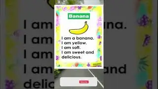 Banana Poem -English poem for school kids #Bananapoem #englishpoem