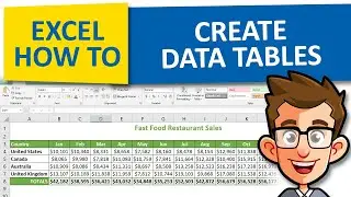How To Create a Data Table In Excel