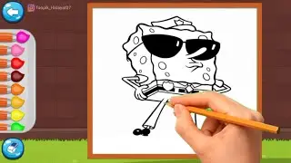Drawing And Coloring For Kids With Spongebob SquarePants