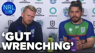Warriors coach reacts to Storm’s MIRACLE TRY: NRL Presser | NRL on Nine