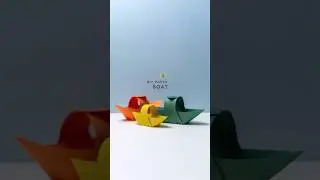 Quick Origami Boat in 60 Seconds - Simple Paper Folding Hack