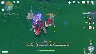 Genshin Impact Evil Bares Its Fangs- Defeat all the crocodiles