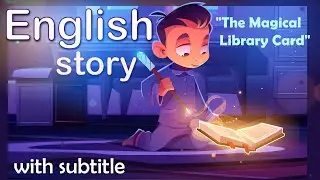 🤓 Improve Your English with an Enchanting Story - 'The Magical Library Card' 📚 #english #story