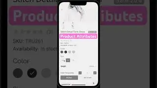 Attributes of Products use Label (Flutter E-Commerce App) 