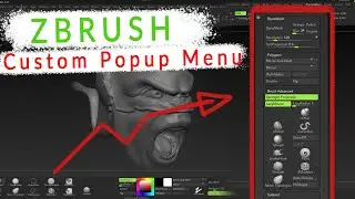 How to create a CUSTOM POPUP MENU in ZBRUSH!!