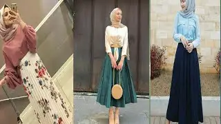 Casual Skirt Outfit With Hijab/Skirt And Hijab Collection