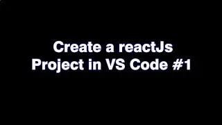 How to create a reactJs Project in VS Code | ReactJS Tutorial | Thamizh Selvan | #reactjs #webapp