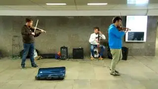 Музыканты в переходе на Арбат - 