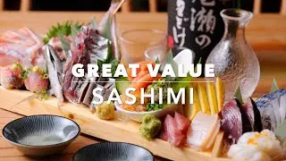 Best Place to eat Sashimi if you have a HUGE appetite - Uokin main branch Shinbashi Tokyo 魚金