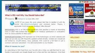 Create a Blog RSS Video Tutorial