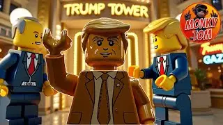 Totally unbelievable: King Trump & Putin Brick Satire