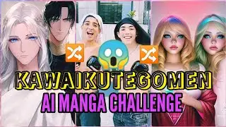 The KAWAIKUTEGOMEN challenge||AI MANGA EFFECT ON TIKTOK [Sia Jiwoo, Homma, Ox_zung..]