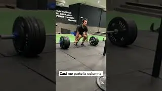 Casi me parto la columna en #crossfit