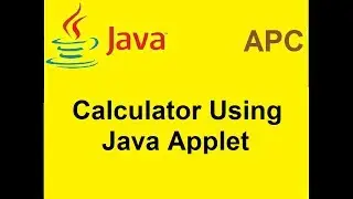 Calculator Using Java Applet/Calculator inJava