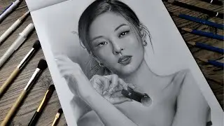 BLACKPINK: JENNIE | Graphite & Charcoal Drawing || JDB ART