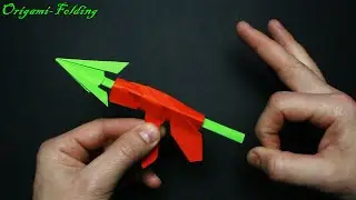 How to make a harpoon gun out of paper. Origami