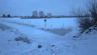 Переправа через реку Кия в г. Мариинске М53 Р255