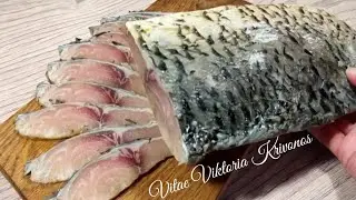 МАЛОСОЛЬНЫЙ КАРП сухим посолом с укропом /САЛО из САЗАНА