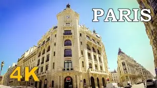 Summer walk in Paris, Rue du 4 Septembre - Rue Réaumur4K