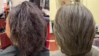 HAIR TREATMENT FOR MY 10 YEARS OLD DAUGHTER ❤️ #haircut #blackisbeautiful