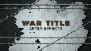 Create War Impact Prison Title Animation in After Effects | Motion Graphics