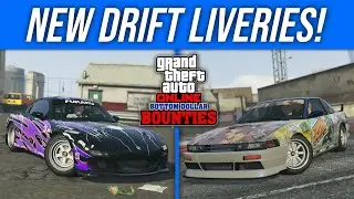 GTA 5: ALL NEW Drift Car Liveries - Details & Showcase! (Bottom Dollar Bounties DLC)