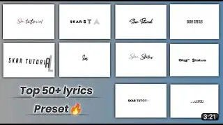 Top 50+ Text lyrics style || and how to add KineMaster Fonts || 