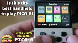 PICO 8 on Miyoo Mini V2 using Onion OS - How to Play! Is this the BEST handheld for PICO-8?