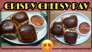 CRISPY CHEESY PAV | EASY SNACK FOR YOUR KIDS | SUMAN'S WORLD