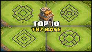 TOP 10 TOWN HALL7 (TH7) TROPHY/FARMING/HYBRID BASE | TH7 BASE COPY LINK - CLASH OF CLANS