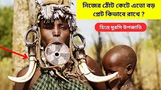 ঠোঁট কেটে প্লেট বসানোর এক আজব জাতি  | মুরসি উপজাতি | Mursi Tribe | AKS Netlab