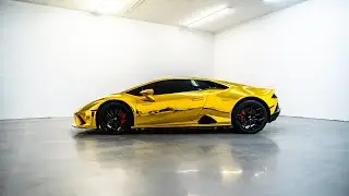 Metallic Gold Lamborghini Huracan Evo | 4K