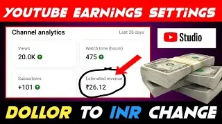 Youtube Earnings settings change in tamil 🔥🤩 | Paruvathamalai Tech Tamil