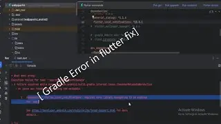 Gradle Error in flutter || android studio dependencies error || flutter_local_notifications failed