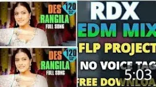 RDX EDM FLP PROJECT RDX NO VOICE TAG 2023 FLP PROJECT RDX NO VOICE TAG FREE DOWNLOAD LINK DES RANGA