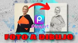 Como crear fotos a dibujo en picsart
