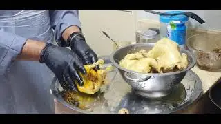 ربع الديوانية أبو مبارك يسوي دجاج محشي