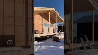 установка металлического сайдинга в каркасном доме👍🏻