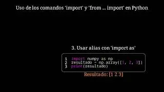 Qué es Import y Qué es from