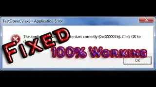 How to Fix Error (0xc00007b) in Windows 10/8.1/8/7 (Best Method) [100% Solved 2019