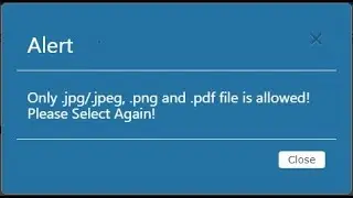 ERROR - ONLY JPG./JPEG.PNG AND PDF FILE IS ALLOWED - SOLVED !! IN INDIAN AIR FORCE