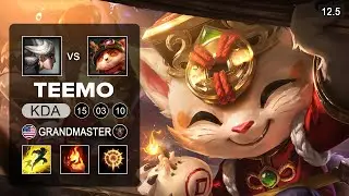 Teemo Top vs Camille - NA Grandmaster - Season 12 Patch 12.5