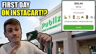 My FIRST DAY as an INSTACART DRIVER?!