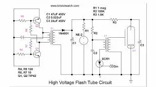Unijunction Transistor SCR Photo Flash Control Circuit